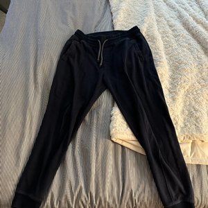 Brunello Cucinelli French Terry Navy Blue Sweatpants Size Small